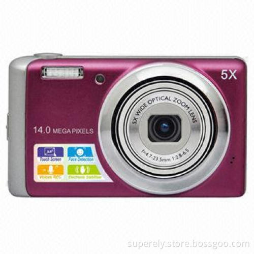 Digital Camera with 3.0-inch Touch Screen, 14.0 Megapixels, 5x Optical and Digital Zoom